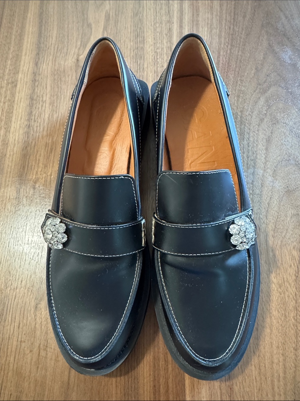 GANNI jewel loafers